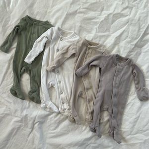 L’ovedbaby sleepers - set of 4 - size preemie/newborn